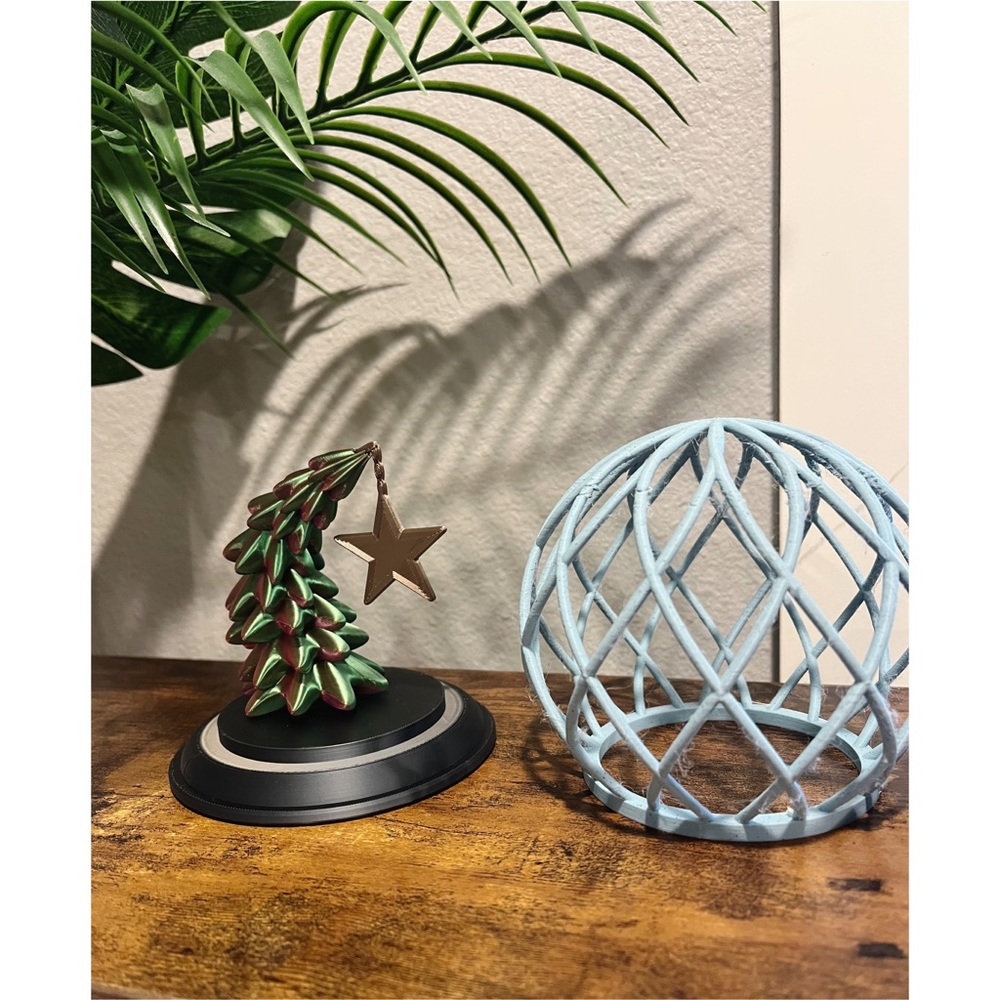 3D printed Christmas tree decor holiday gift